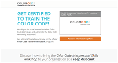Desktop Screenshot of colorcodecertification.com